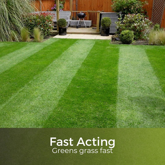 Dark Green Lawn Feed – High Nitrogen Formula for Lush Grass – Feeds for up to 90 Days – Child & Pet Safe – Garden Lawncare Guy